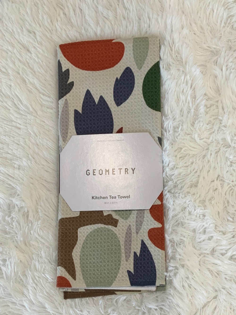 Geometry Kitchen Tea Towel - Multicolor Abstract Print